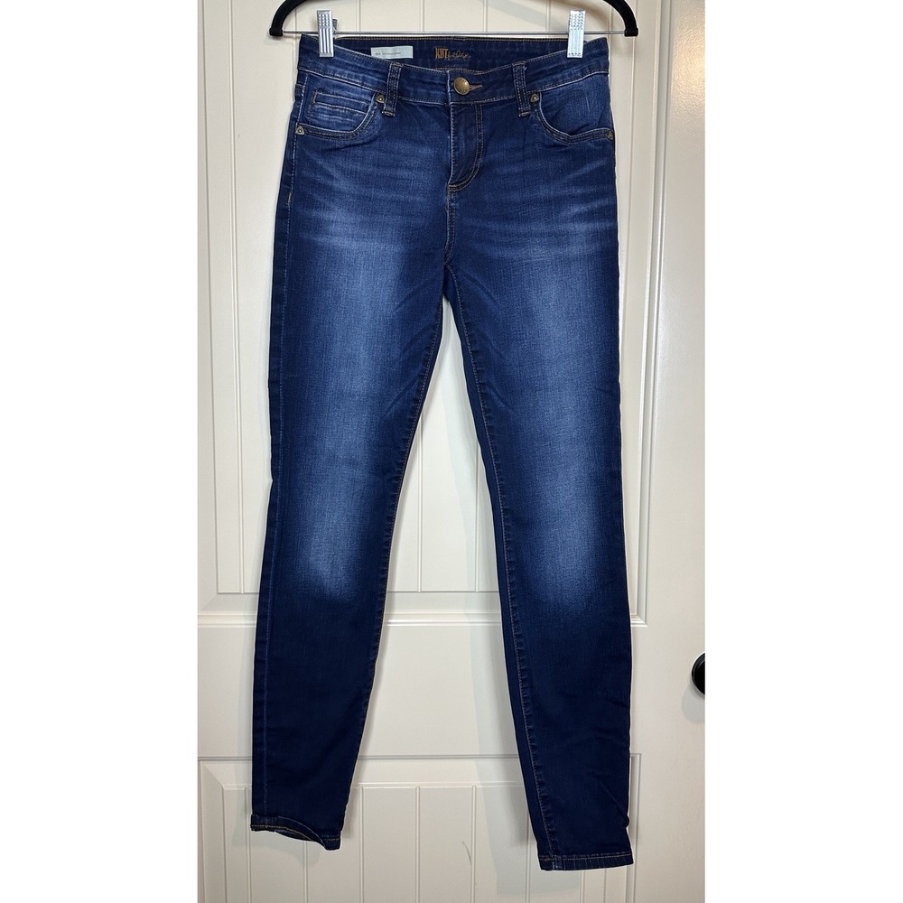KUT from the Kloth‎ Mia Toothpick Skinny Jeans Womens 4 Blue Denim stretch GUC